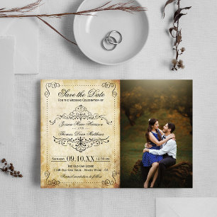The Ornate Flourish Vintage Wedding Collection Save The Date