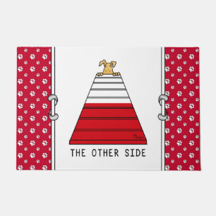 The Other Side - agility funny scared nervous dog Doormat
