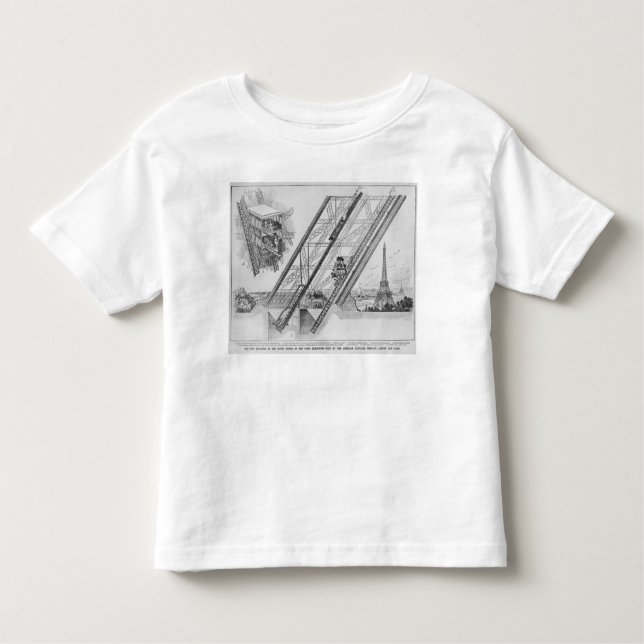 The Otis Elevator in the Eiffel Tower Toddler T-Shirt (Front)