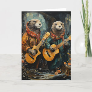 The Otter Musicians Card