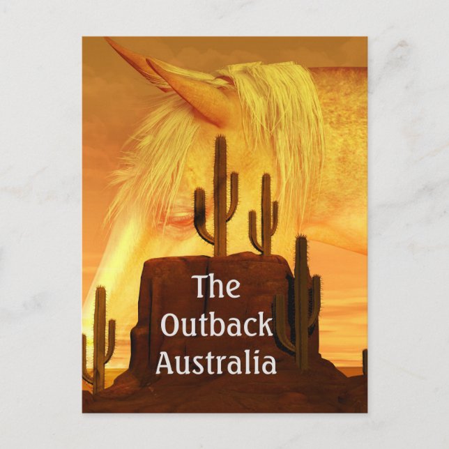 The Outback Australia Postcard (Front)