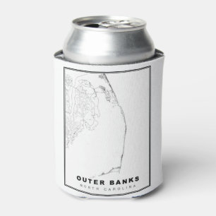 The Outer Banks Map Can Cooler