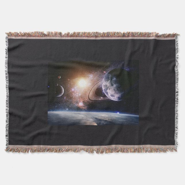 THE OUTER SPACE  THROW BLANKET (Front)