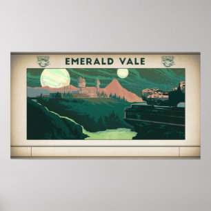 The Outer Worlds Emerald Vale Poster