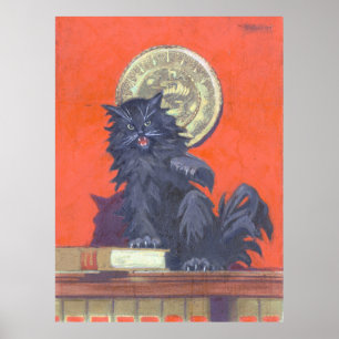 The Outlaw Cat – Kulhanek Feline Art (1973) Poster