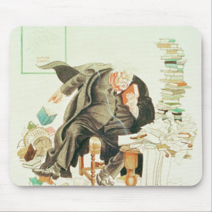 The Outline of Sanity' Satirical Cartoon Mouse Pad