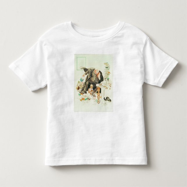 The Outline of Sanity' Satirical Cartoon Toddler T-Shirt (Front)