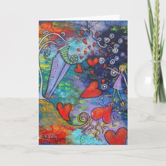 The Outpouring Of Love Valentine's Day Card (Front)