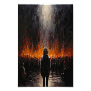 The Outsider: Dramatic Abstract Art Photo Print