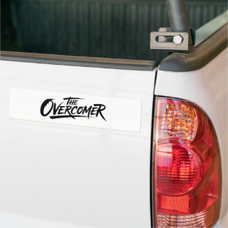 The Overcomer Bold Typography Bumper Sticker