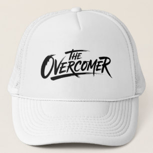 The Overcomer Bold Typography Trucker Hat