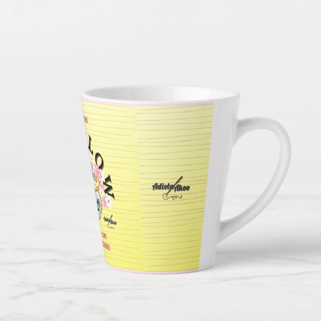 The OVERFLOW Latte Mug Designed by Adiela Akoo (Right)