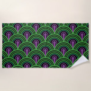 The Overlook hotel Pattern Beach Towel