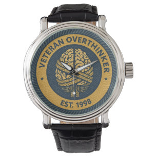 The "OVERTHINKING" Merit Badge Watch