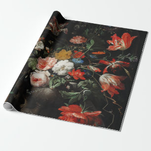 The Overturned Bouquet by Abraham Mignon Wrapping Paper