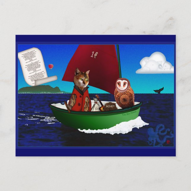 The Owl and the Pussycat Postcard (Front)