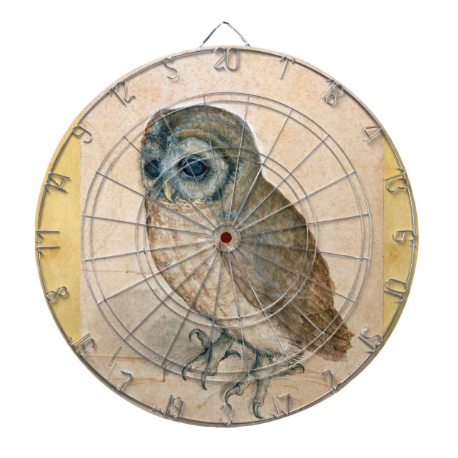 THE OWL Antique Parchment Dartboard (Front)