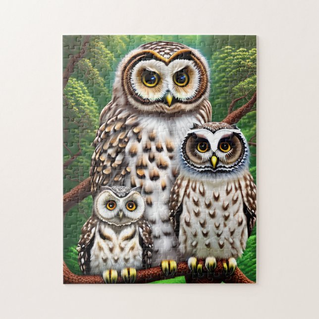 The Owl Family Jigsaw Puzzle (Vertical)