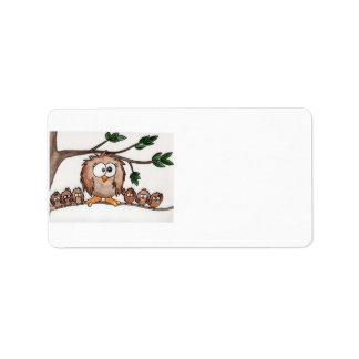 The Owl Family Label