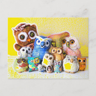 The Owl Family Postcard