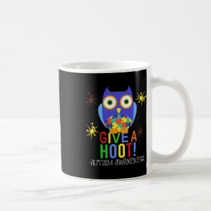 The Owl Give A Hoot Autism Awareness For Kid Women Coffee Mug