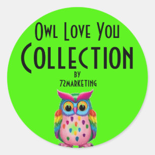 The Owl Love You Collection By 72marketing Sticker