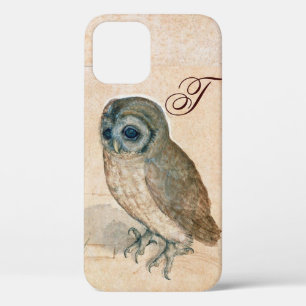 THE OWL , PIink ,Sepia Monogram iPhone 12 Case