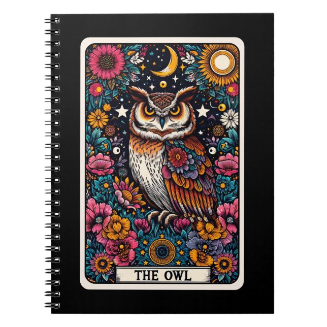 The Owl Spirit Tarot Card Notebook (Front)