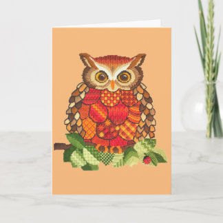 The Owl Stichery Card