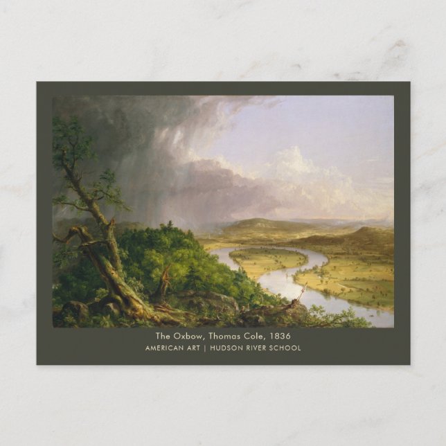 The Oxbow Thomas Cole Summer Landscape Painting Postcard (Front)
