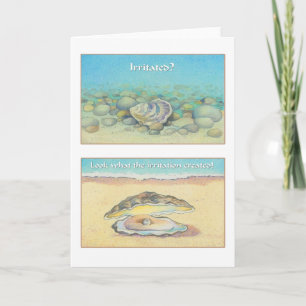 The Oyster and the Pearl - Romans 8:28 Card