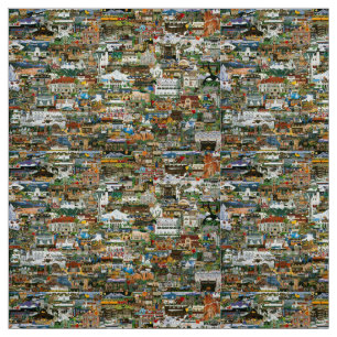 The Pacific Northwest Collage Fabric