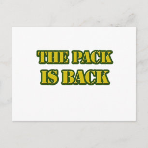 the pack is back postcard