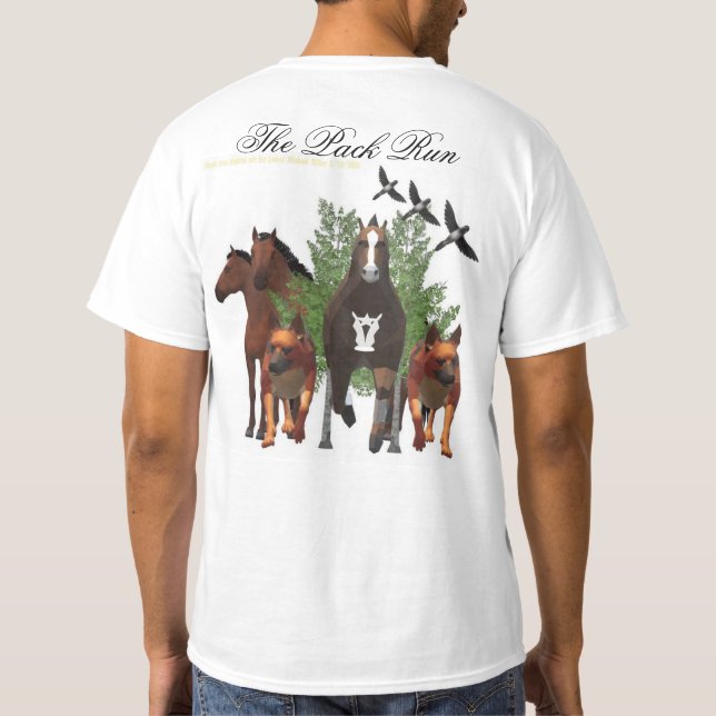 The Pack Run T-shirt by James Michael Miller  (Back)