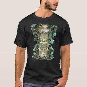 The Pagan Celtic GreenMan With Ivy Leaves T-Shirt
