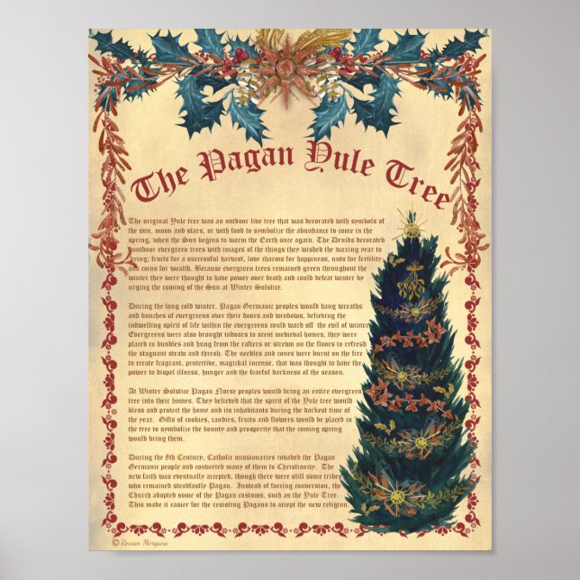THE PAGAN YULE TREE POSTER (Front)