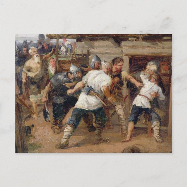 The Pagans killed the first Christians Postcard (Front)