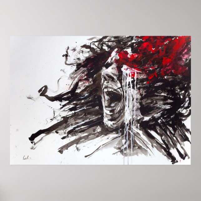 The Pain of Cluster Headache by Agnes-Cecile Poster (Front)