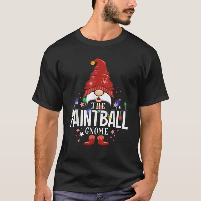 The Paintball Gnome Matching Family Christmas  T-Shirt (Front)
