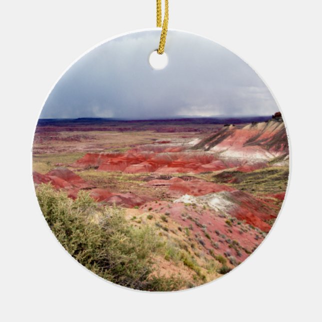 The Painted Desert Ceramic Tree Decoration (Front)