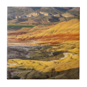 The Painted Hills In The John Day Fossil Beds 3 Tile