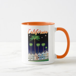 The Painted Ladies at Night San Francisco Mug