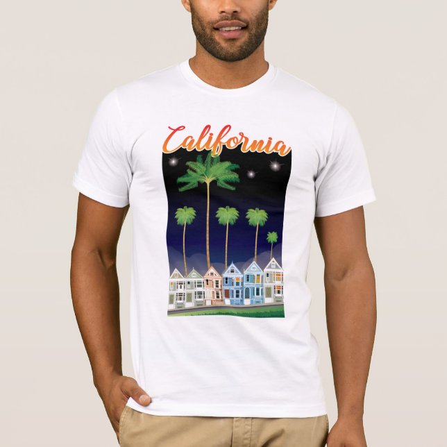 The Painted Ladies at Night | San Francisco T-Shirt (Front)