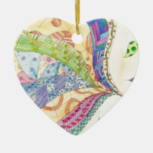 The Painted Quilt Ceramic Ornament