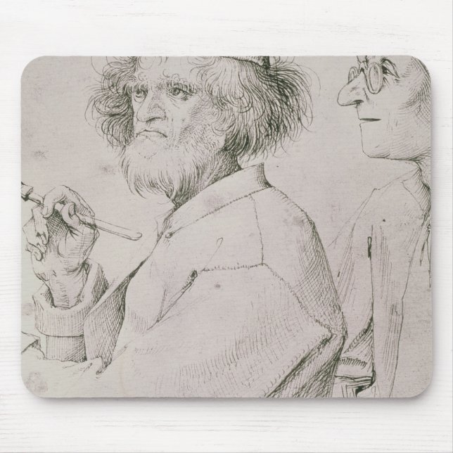 The Painter and the Art Lover Mouse Pad (Front)