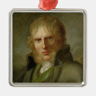 The Painter Caspar David Friedrich Metal Ornament