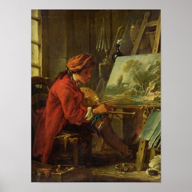 The Painter in his Studio Poster (Front)