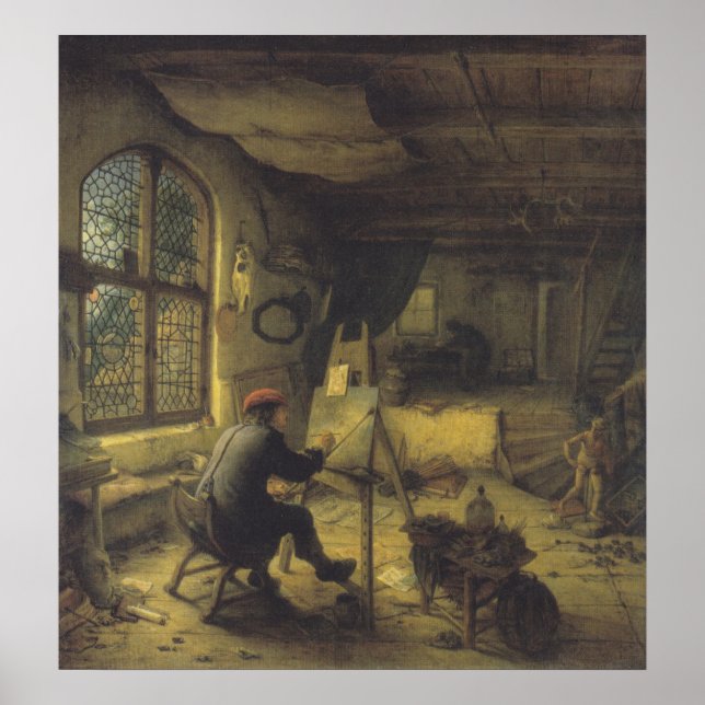The Painter in his Workshop (Artist's Studio) Poster (Front)