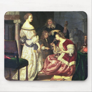 The Painter with his Family, 1675 (oil on panel) Mouse Pad