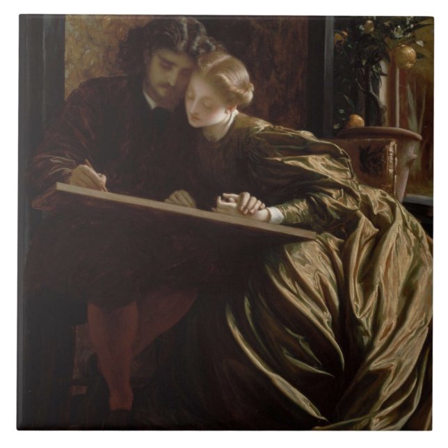 The Painter's Honeymoon (by Frederic Leighton) Ceramic Tile (Front)